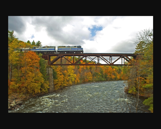 Saratoga and North Creek Railroad. Nikon Df camera, Vivitar 19mm f3/.8 lens. Photo by Chuck MIller.